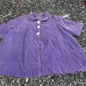 Purple Button-Up Top